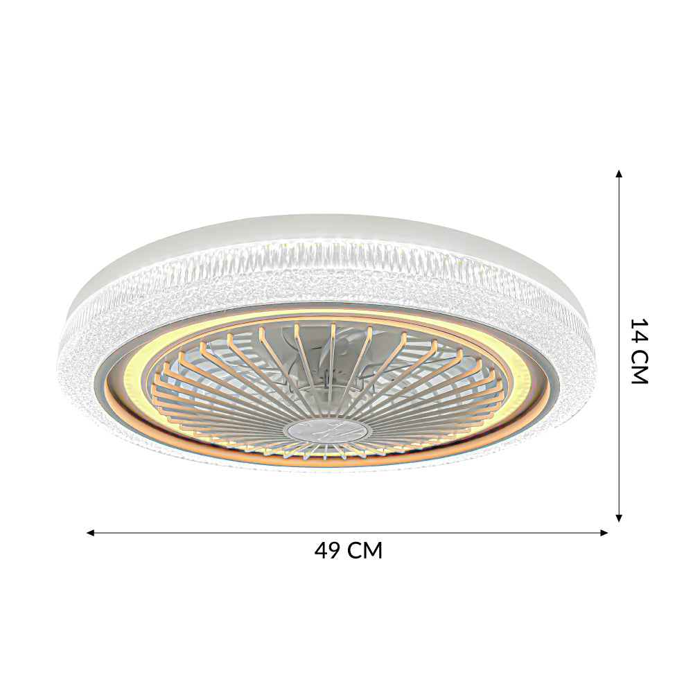Ventilador de Techo LED Amatista 6 Velocidades
