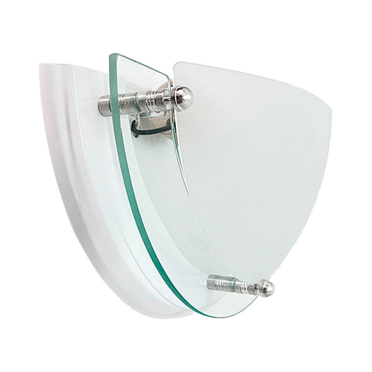 Arbotante Media Luna Base Color Blanco