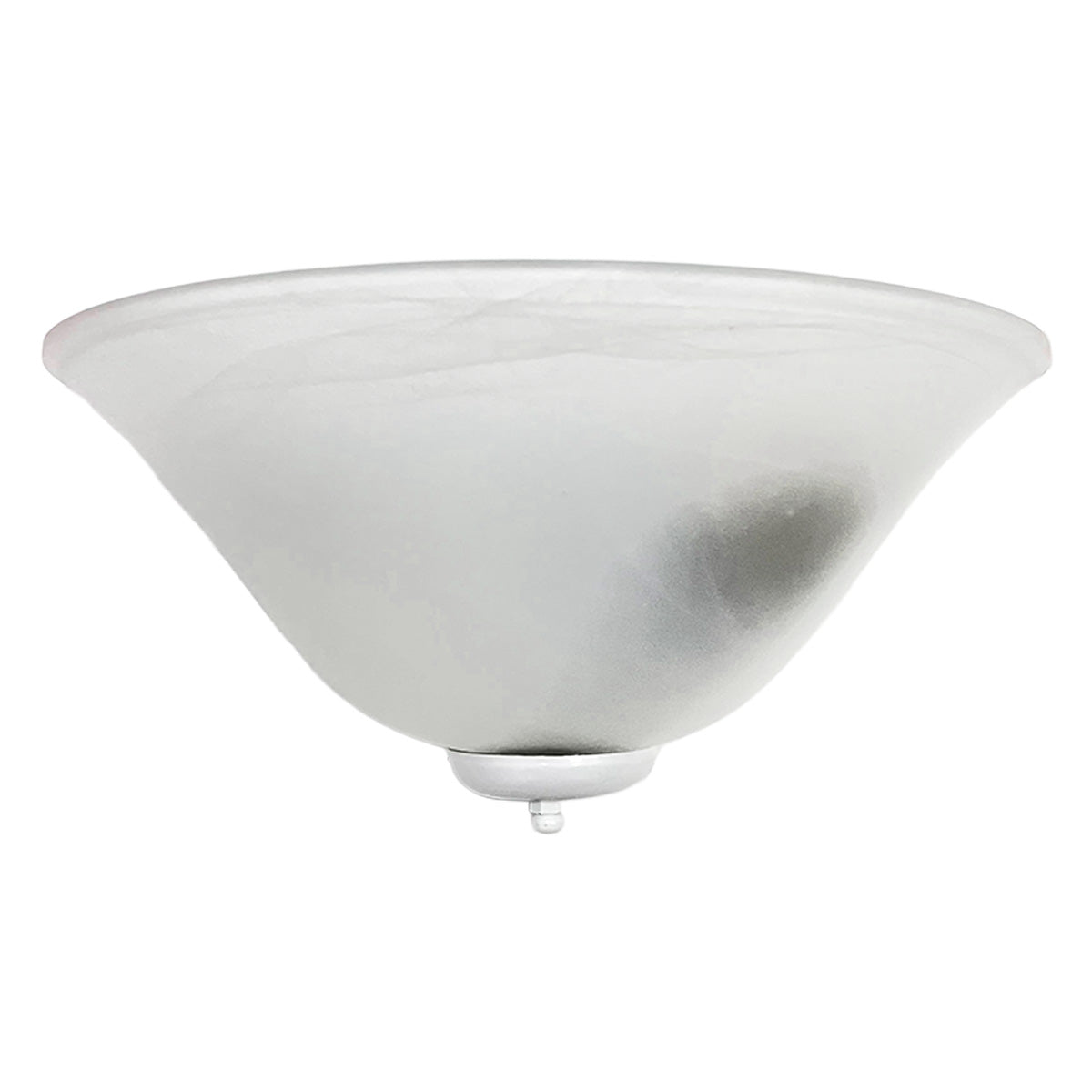Arbotante Base Blanco Pantalla de Cristal Blanco Marmoleado