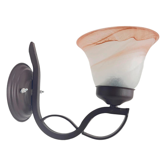 Arbotante Pantalla de Cristal Tabaco