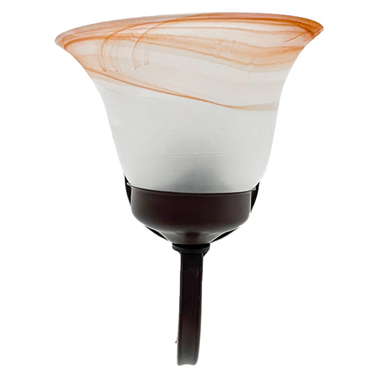 Lámpara de Pared Arbotante A-36 Pantalla de Cristal Tabaco Marmol