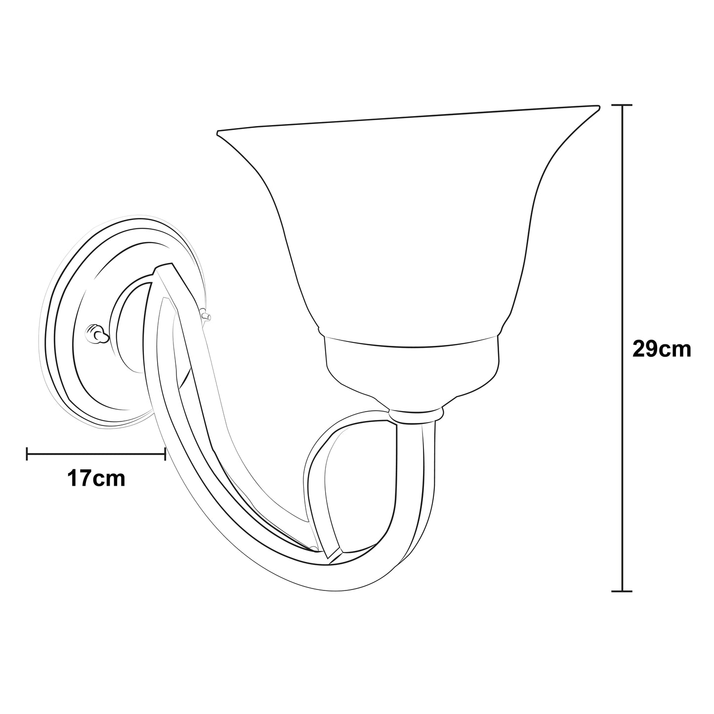 Lámpara de Pared Arbotante A-36 Pantalla de Cristal Blanco Marmol