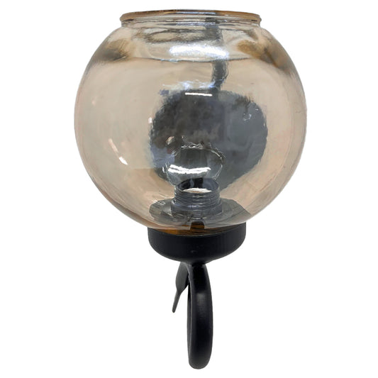 Lámpara Arbotante Negro A-37 Burbuja Ambar