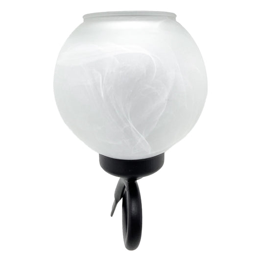 Lámpara Arbotante Negro A-37 Burbuja Blanca