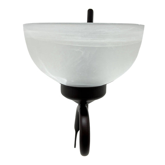 Arbotante 1000 Base Chocolate Pantalla 118 Blanco Marmoleado