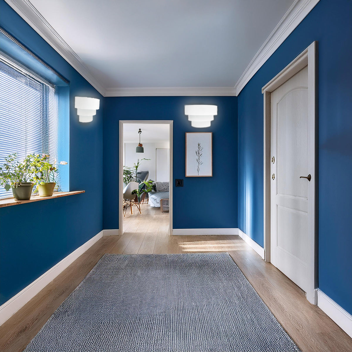 Arbotante Cortina Color Blanco