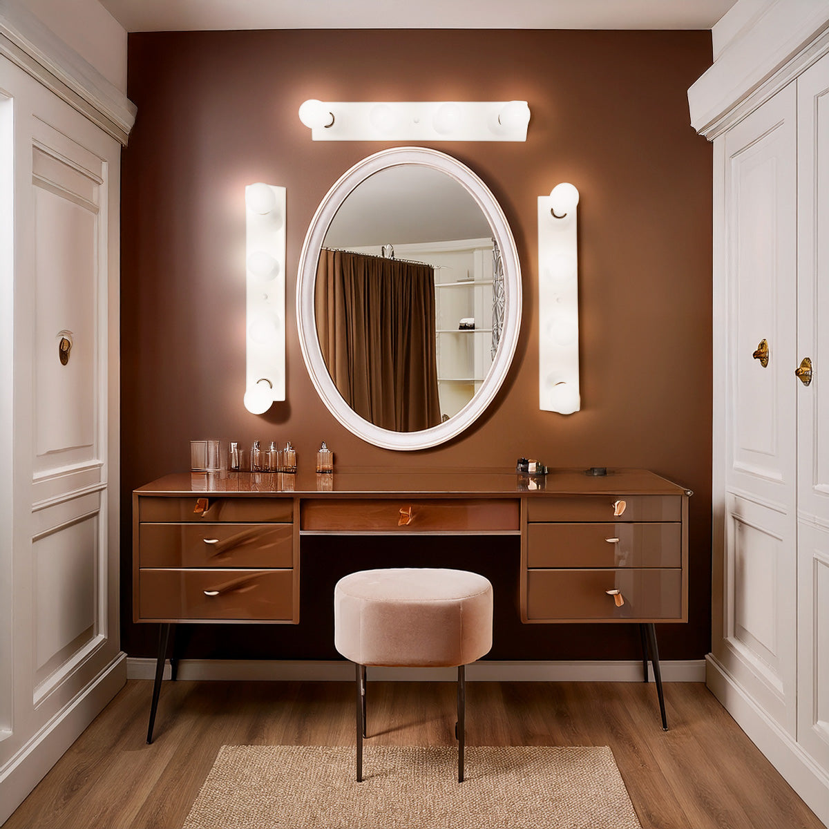 Arbotante Luz de Camerino 4 Luces Blanco