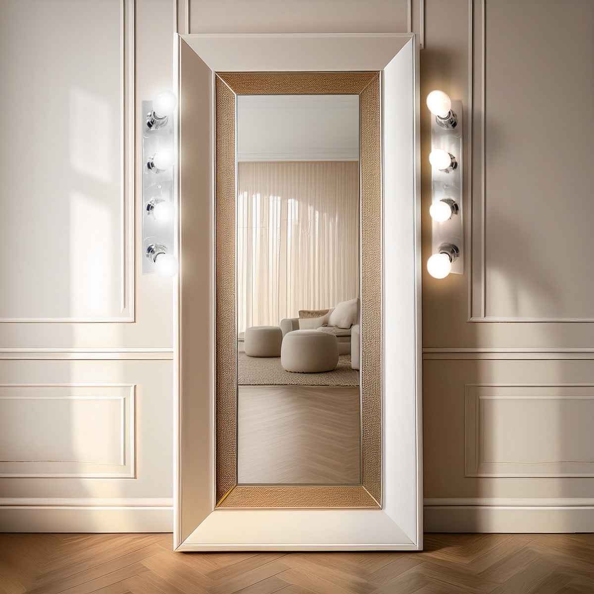 Arbotante Luz de Camerino 4 Luces Cromo