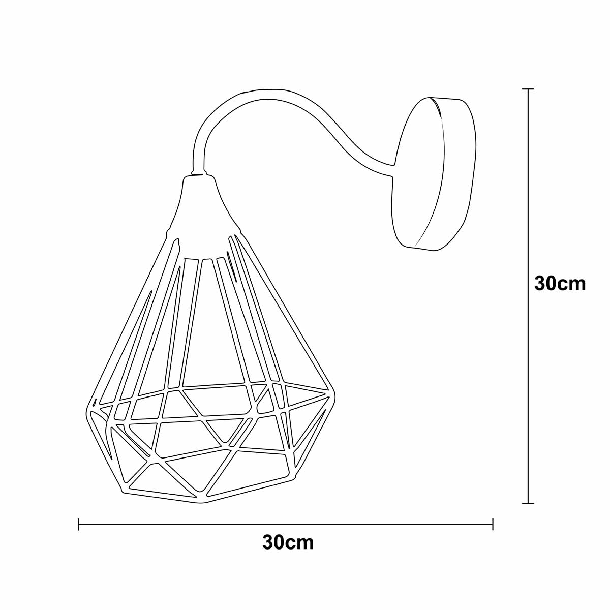 Lampara de Pared C-86 Rubi