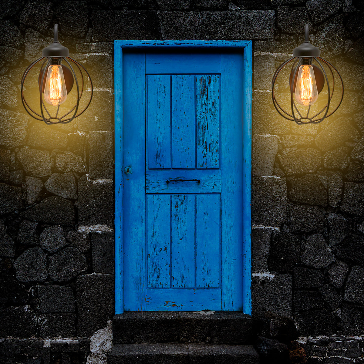 Lampara De Pared Esfera Vintage