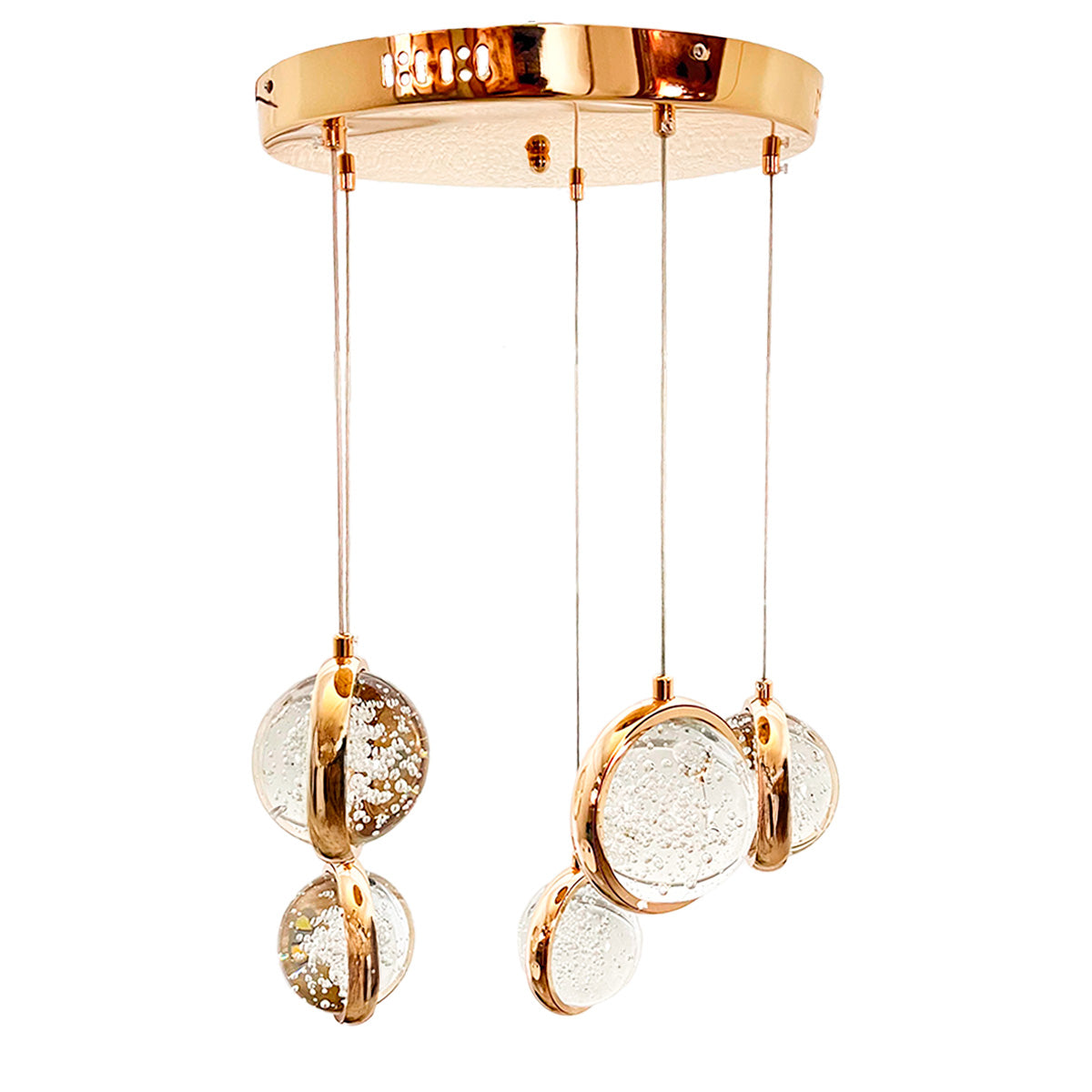 Colgante 5 Luces LED Saturno