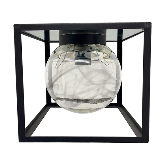 Lámpara Colgante Cubo C-21 Cristal Humo