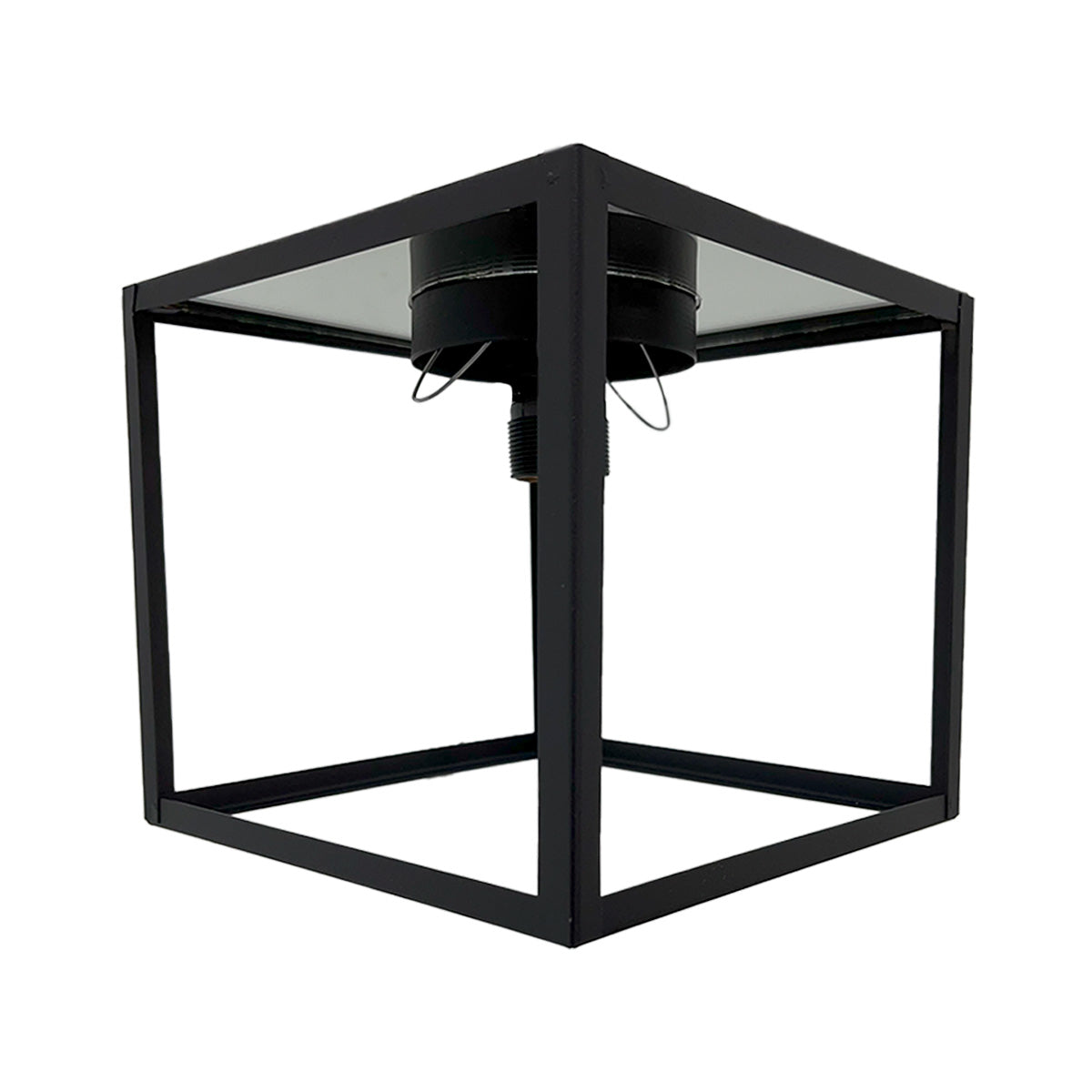 Lámpara Colgante Cubo C-21 Cristal Humo