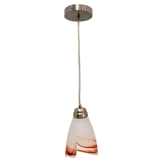Colgante C-70 Satín Con Pantalla de Cristal Cortada