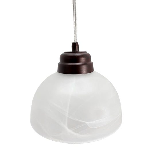 Colgante Charola Chocolate Doble Pantalla Tazon Blanco Marmol