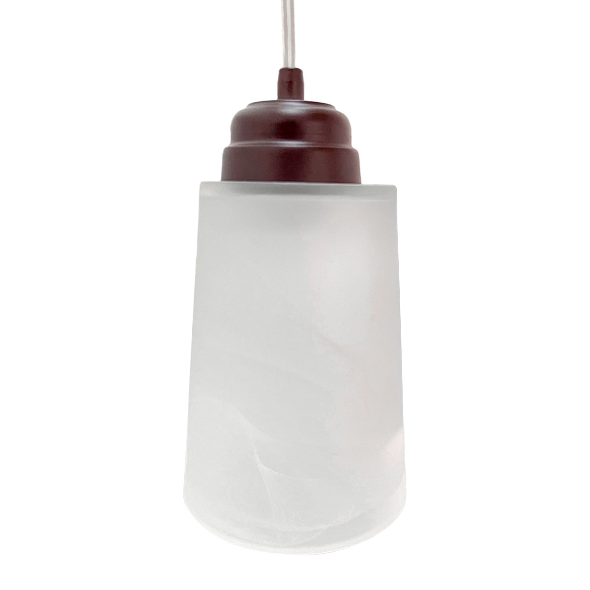 Colgante Chocolate Doble Pantalla Vaso Blanco Marmol