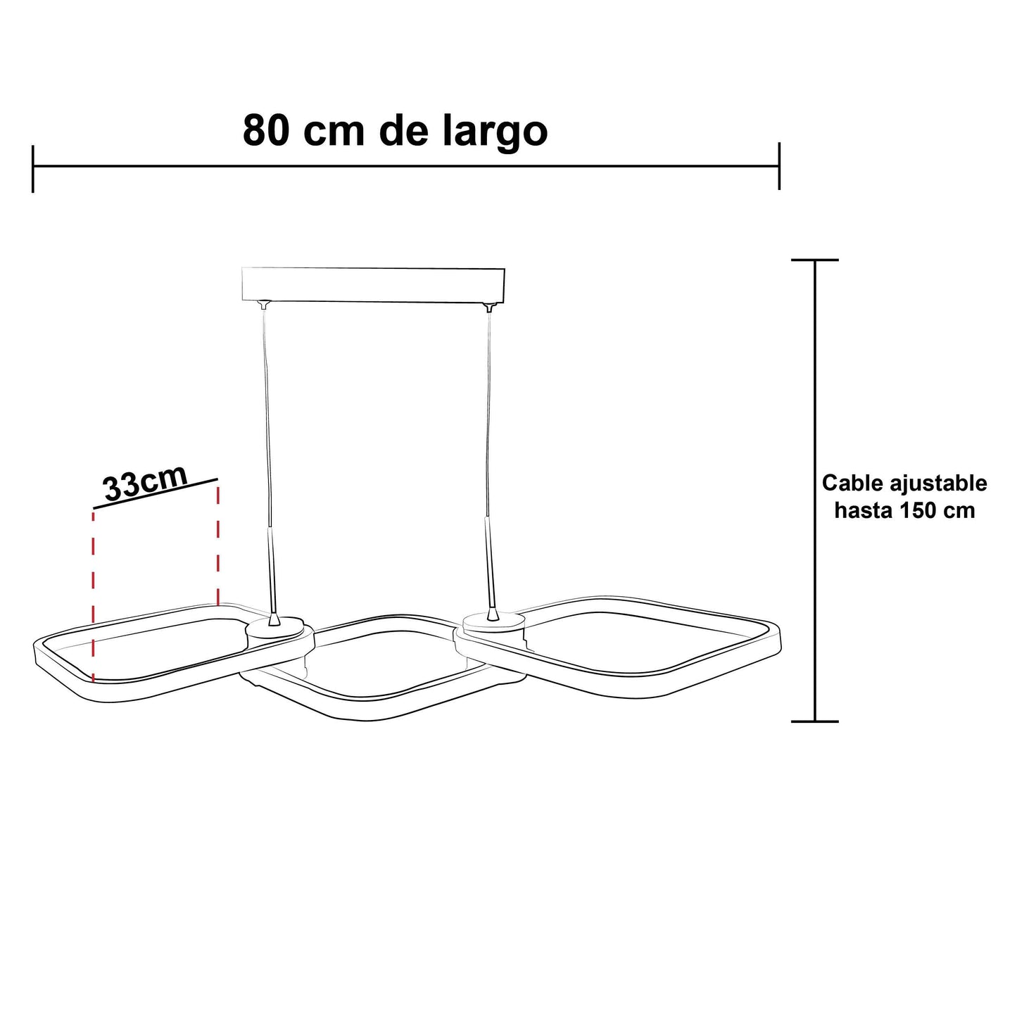 Luminaria Colgante LED Rivoli