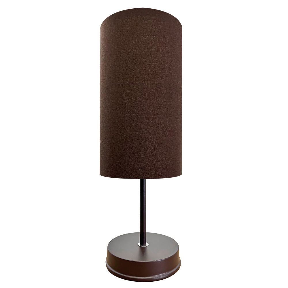 Lampara de Mesa Base Chocolate Pantalla Chocolate