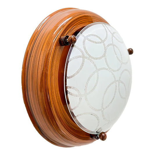 Plafon P20 Chico Color Madera Circulos