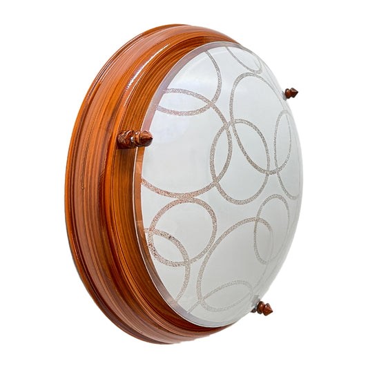 Plafon P20 Grande Color Madera Circulos