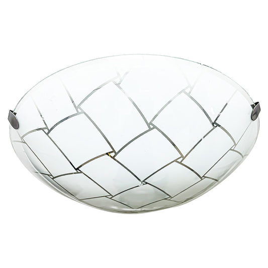 Lámpara de Techo, Pantalla de Cristal Tejido