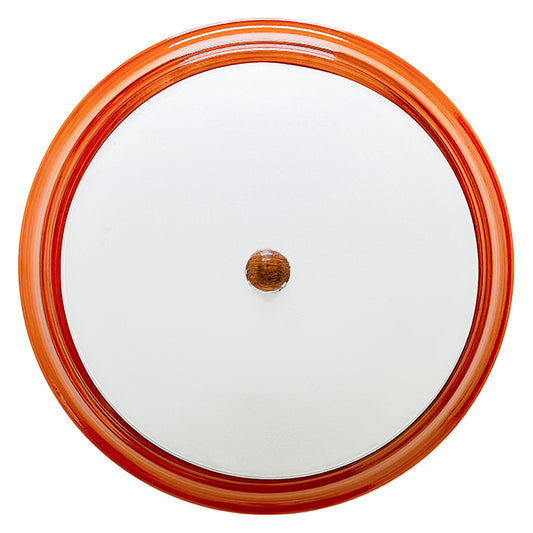 Lámpara de Techo Circular Color Madera Pantalla Lisa