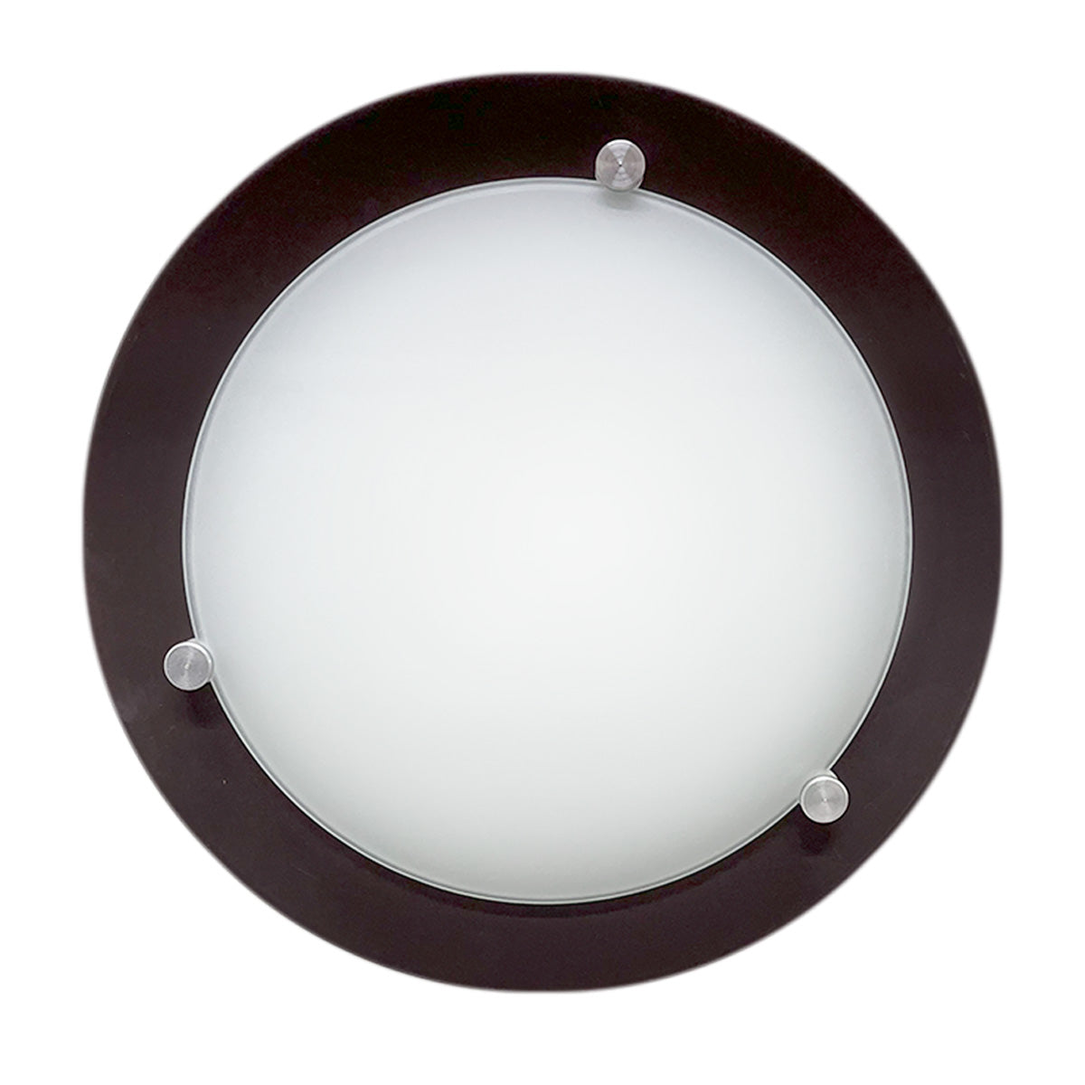 Plafon P-39 Redondo Chico Chocolate Una Luz