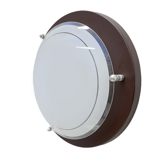 Plafon P 40 Grande Color Chocolate Vidrio Liso