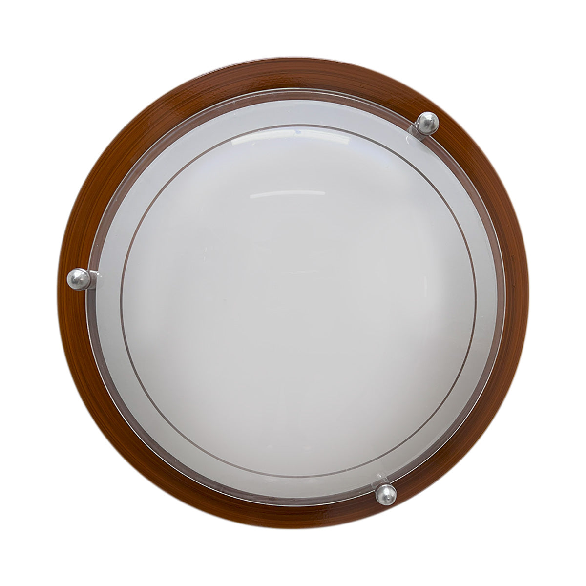 Plafon P 40 LED 3 tonos 12w Color Madera Vidrio Liso