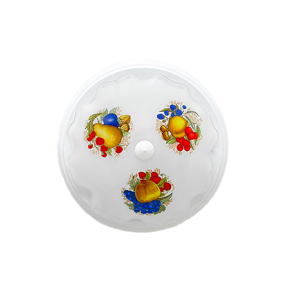 Lampara De Techo, Luz Ideal, Plafón P-42 Jumbo Blanco Frutas