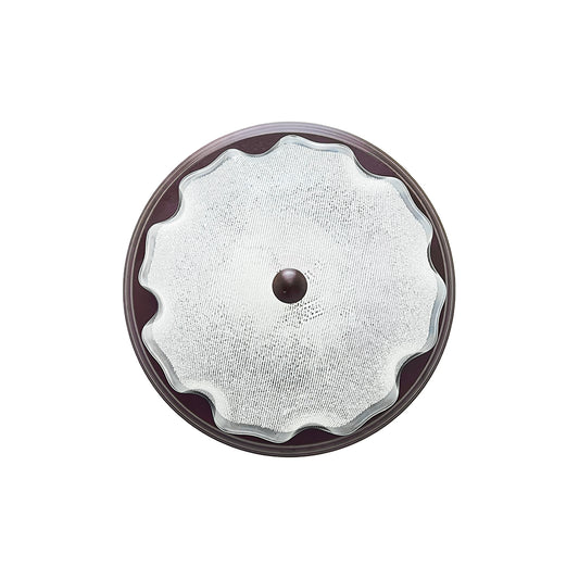 Lampara De Techo, Luz Ideal, Plafón P-42 Jumbo Choco Diamantado