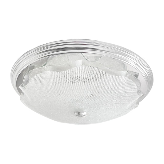 Lampara De Techo, Luz Ideal, Plafón P-42 Jumbo Cromo Diamantado