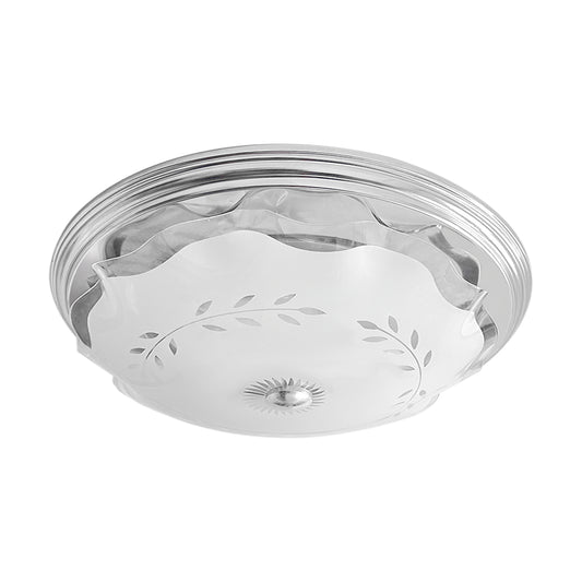 Lampara De Techo, Luz Ideal, Plafón P-42 Jumbo Cromo Espiga