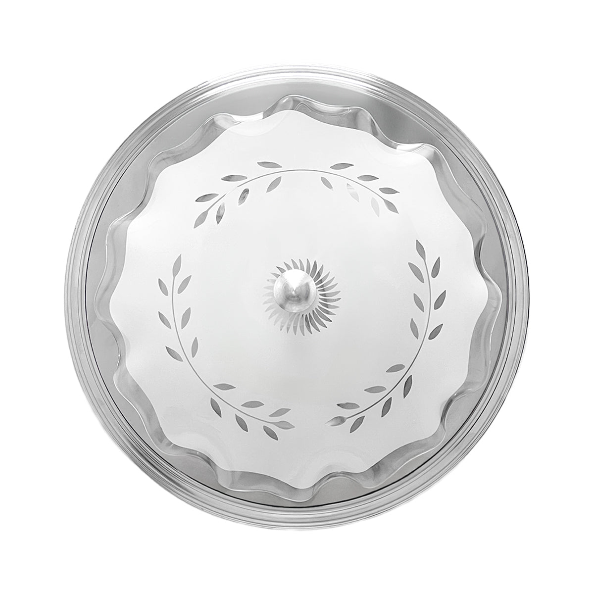 Lampara De Techo, Luz Ideal, Plafón P-42 Jumbo Cromo Espiga