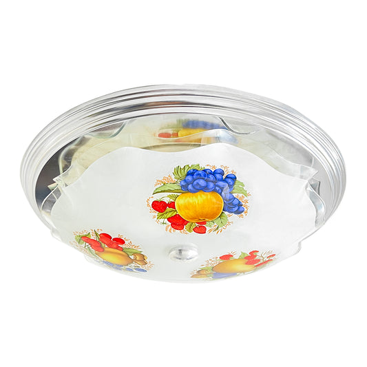 Lampara De Techo, Luz Ideal, Plafón P-42 Jumbo Cromo Frutas