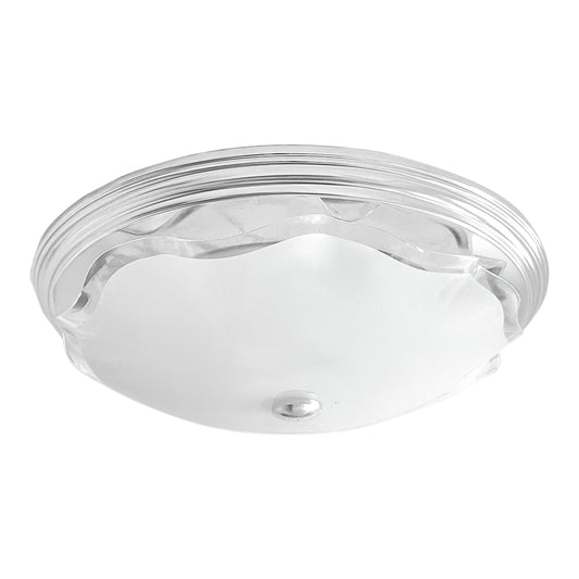 Lampara De Techo, Luz Ideal, Plafón P-42 Jumbo Cromo Liso