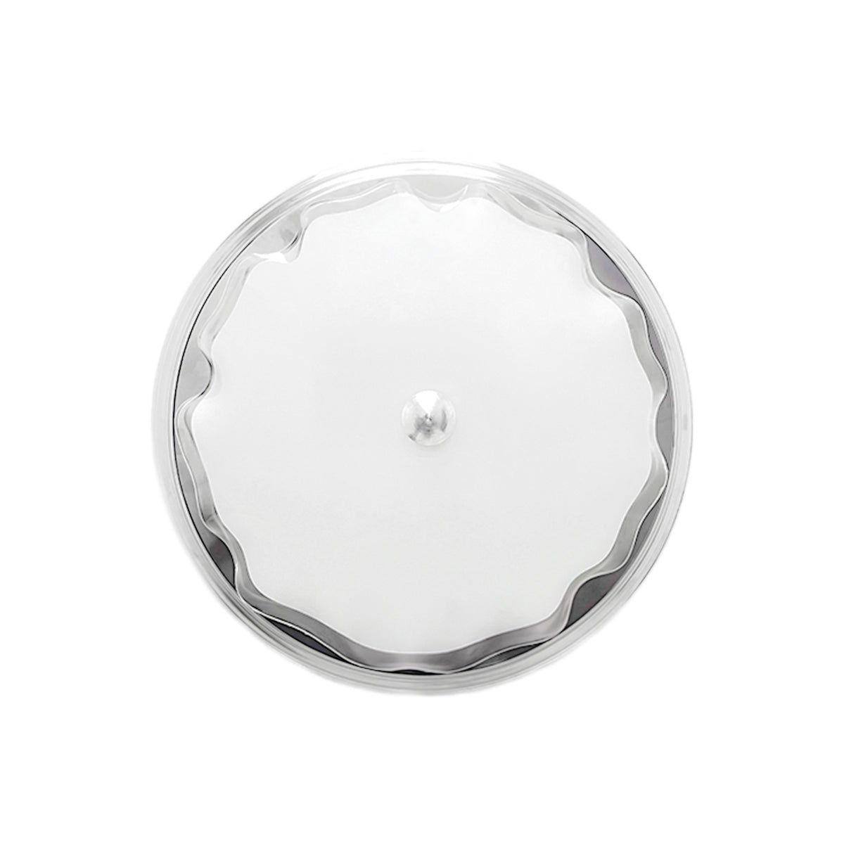 Lampara De Techo, Luz Ideal, Plafón P-42 Jumbo Cromo Liso