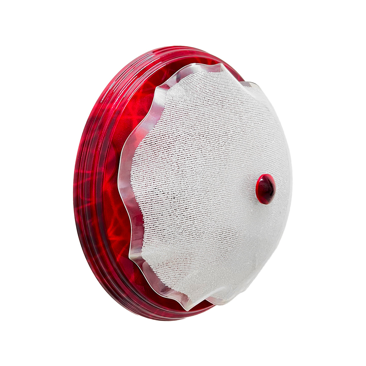 Lampara De Techo, Luz Ideal, Plafón P-42 Jumbo Vino Diamantado