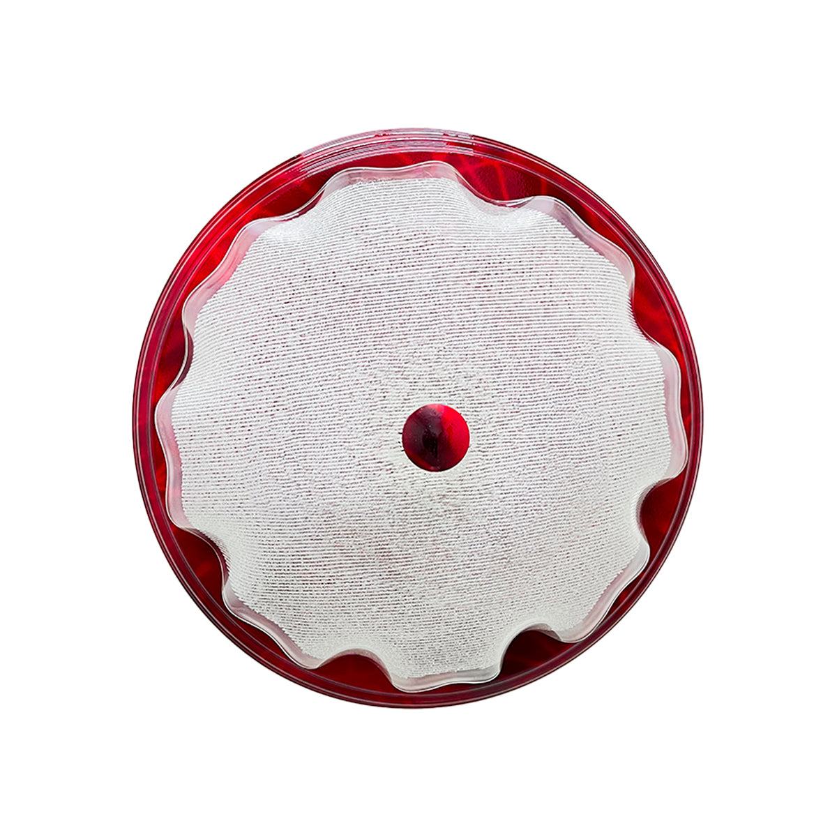 Lampara De Techo, Luz Ideal, Plafón P-42 Jumbo Vino Diamantado