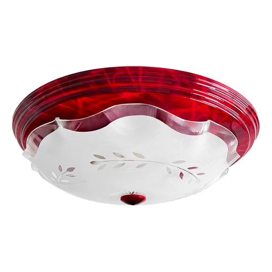 Lampara De Techo, Luz Ideal, Plafón P-42 Jumbo Vino Espiga