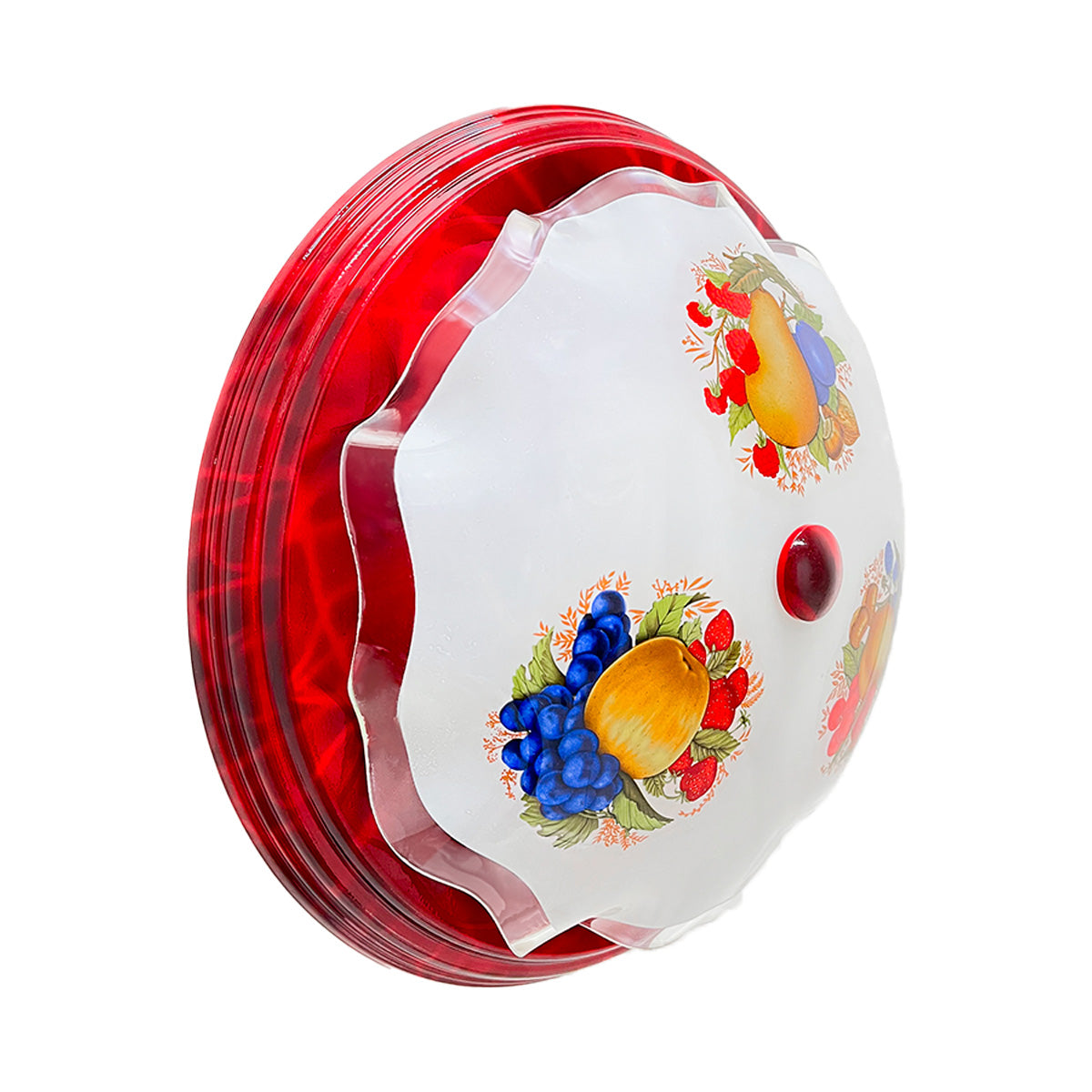 Lampara De Techo, Luz Ideal, Plafón P-42 Jumbo Vino Frutas
