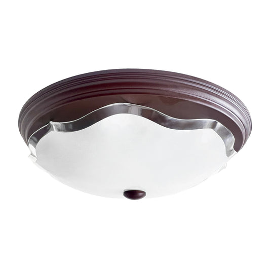 Lampara De Techo, Luz Ideal, Plafón P-42 Jumbo Choco Liso
