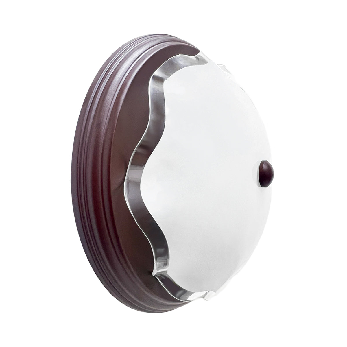 Lampara De Techo, Luz Ideal, Plafón P-42 Jumbo Choco Liso