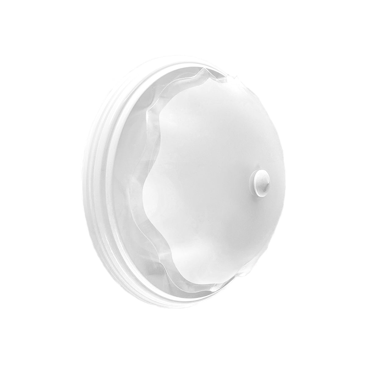 Lampara De Techo, Luz Ideal, Plafón P-42 Jumbo Blanco Liso