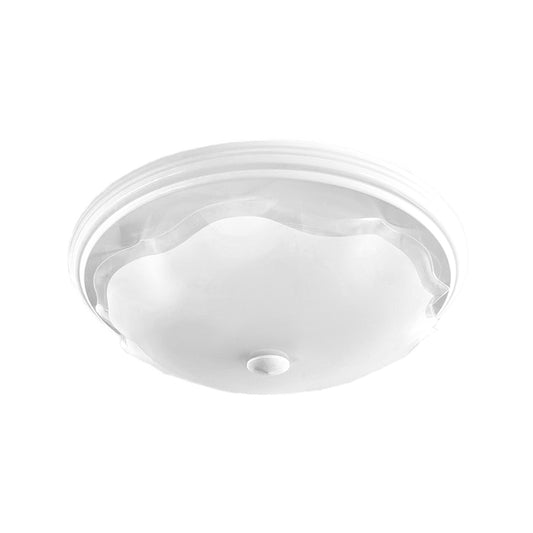 Lampara De Techo, Luz Ideal, Plafón P-42 Jumbo Blanco Liso