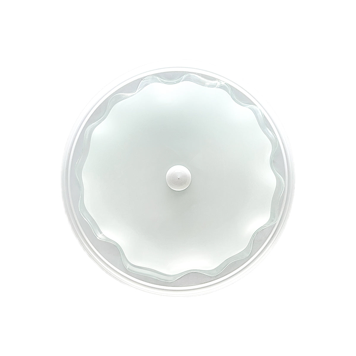 Lampara De Techo, Luz Ideal, Plafón P-42 Jumbo Blanco Liso
