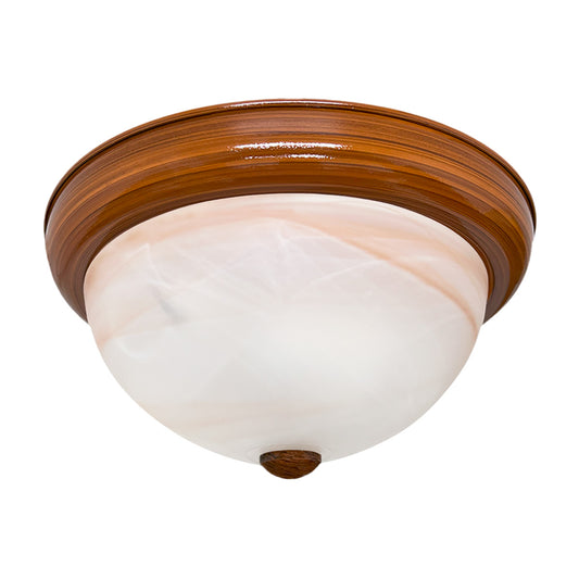 Plafon P-44 Base Madera Pantalla Tabaco