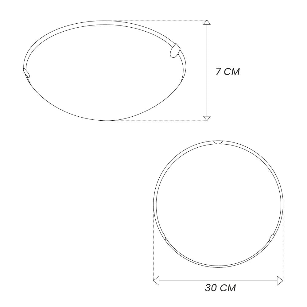 Plafón LED Tres Tonos Circular 3 uñas Fénix 24w