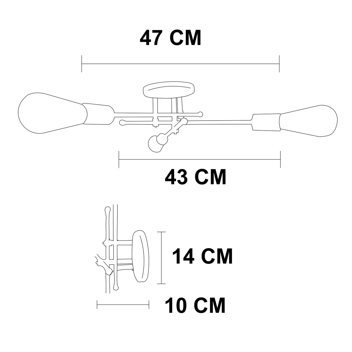 Lamapara de Techo Flecha P-81 3 Luces