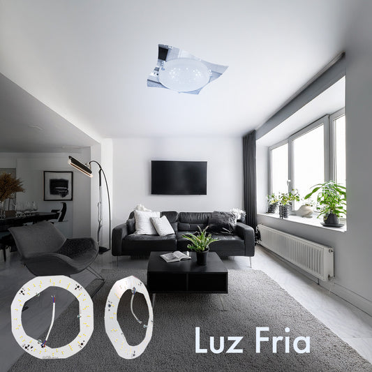 Placa LED 24W Tres Tonos Base Magnetica
